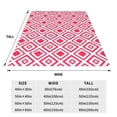 thumbnail image 6 of LNWH Abstract Seamless Geometric Flower Pattern Throw Blanket, Flannel Sofa Blankets for All Seasons, 60"x50", 6 of 8
