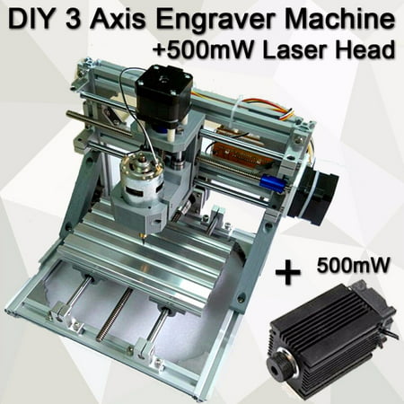 DIY 3 Axis Engraver Machine Milling Wood Carving Engraving With 500mW laser