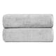 thumbnail image 1 of Toallas de baño algodón de secado rápido, paquete de 2, platino, 1 of 5
