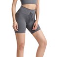 thumbnail image 3 of SAYOO - Calzoncillos de yoga para mujer, cintura elástica con cordón, pantalones cortos de punto ajustados SAYOO  Sexy, 3 of 6