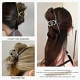 thumbnail image 5 of Pinza para el pelo, pinza para el pelo rubia, pinza para el pelo de tiburón, horquilla de metal, accesorios grandes para el pelo para damas y niñas, 5 of 5