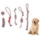 thumbnail image 2 of Juguete de cuerda para perros de Navidaddentición lavable 6 juguetes de cuerda para masticar cachorros de diferentes estilos de colores para agarrar para entrenar Amonsee No, 2 of 5