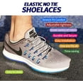 thumbnail image 2 of DAMAIE Upgrade Version No Tie Elastic Shoelaces, Adjustable Laces Lock - One Size Fits All Adult and Kids Shoes Brown, 2 of 5