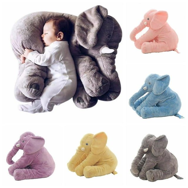 Large Soft Cute Pillow Plush Stuffed Elephant Animal Toy Kids Gift