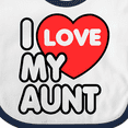 thumbnail image 4 of Inktastic I Love My Aunt Boys or Girls Baby Bib, 4 of 4