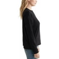 thumbnail image 2 of Lucky Brand Ultra Soft Cloud Jersey Wrinkle Free Sweatshirt Top Size: S, Color: Black, 2 of 3