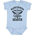 thumbnail image 3 of Inktastic Handpicked for Earth by My Cousin in Heaven with Angel Wings Boys or Girls Baby Bodysuit, 3 of 5