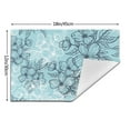 thumbnail image 3 of YFYANG Washable Heat-Resistant Placemats, 70% PVC/30% Polyester, Retro Floral Texture Pattern Kitchen Table Mat, 12" x 18" 6 Piece, 3 of 6