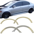 thumbnail image 2 of Ikon Motorsports Compatible with Honda Civic Sedan 4Dr 06-11 Front + Rear Fender Flare Unpainted ABS RR Style, 2 of 7