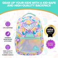 thumbnail image 2 of Mochila decorativa con forma de sirena holográfica de 16.5 pulgadas para niñas, 2 of 6