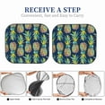 thumbnail image 6 of Bingfone Colorful Pineapples Windshield Sun Shade 2-Piece Foldable Car Front Window Sunshade for Most Sedans SUV Truck-Medium, 6 of 7