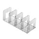 thumbnail image 2 of Organizador de bolsos, divisor de estantes, compartimento de almacenamiento, caja de almacenamiento, organización, Blanco transparente 4 cuadrículas, 2 of 8
