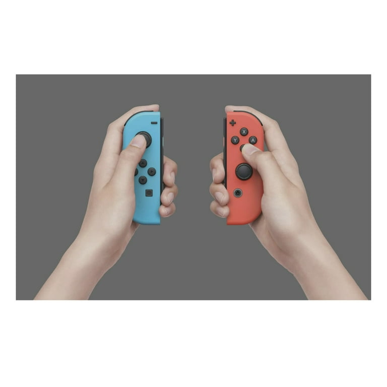 New Nintendo Switch Console with Neon Blue & Red Joy-Con - Bundle with  Rabbids Party of Legends - 64GB Micro SD Included- PowerA Case