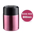 thumbnail image 4 of Termo de acero inoxidable para alimentos calientes, recipiente para sopa, recipiente aislante para comida caliente. Rosa 800ml, 4 of 9