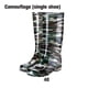 thumbnail image 4 of Minnieouse Botas de lluvia, zapatos calentadores de muslo de plástico, chanclos de curación plana, cómodos y puros, diarios, informales, para Accesorios de calzado Camuflaje Zapatos>40, 4 of 6