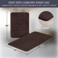 thumbnail image 3 of Somerset Home 2-Piece Memory Foam Striped Bath Mat Set, 3 of 7