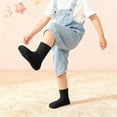 thumbnail image 4 of Posijego Kids Socks for Boys Girls Cotton Crew Socks School Uniform Socks Breathable Athletic Running Socks 1-8 Years, 4 of 6