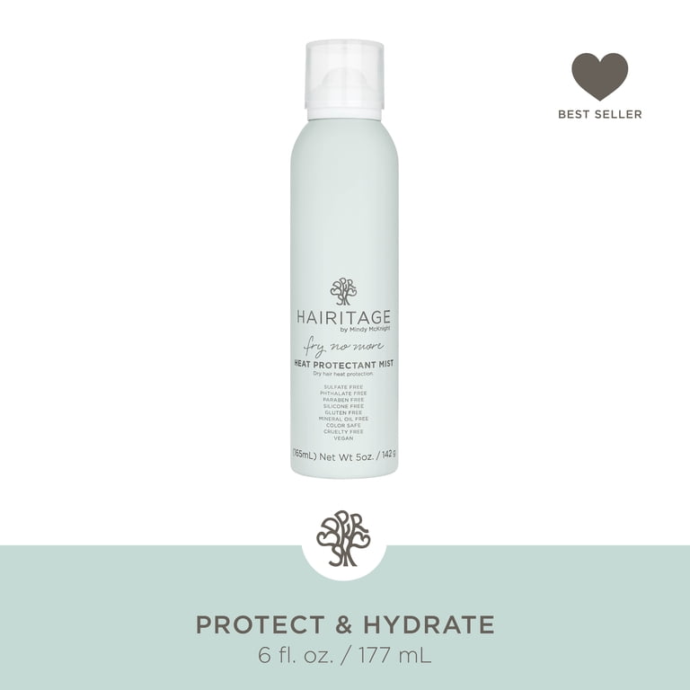 Hairitage Fry No More Heat Protectant Spray with Rice Starch, 5 oz photo 3