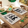 thumbnail image 3 of Happy Easter Placemats Set of 8, Easter Bunny Tails Table Mats Washable Heat-Insulation Non-Slip Place Mats for Kitchen Dinner Table Indoor Outdoor Decor,13x19 Inch Beige, 3 of 9