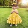 thumbnail image 4 of Vestido NSSMWTTC, vestido de fiesta de tul amarillo para niñas 90, 4 of 5