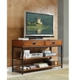thumbnail image 2 of Homestyles Modern Craftsman Wood Media Console in Brown, 2 of 4