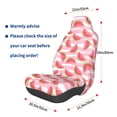 thumbnail image 2 of Picia Sweet Watermelon Print Waterproof Sweating Car Seat Cover for Post Gym Workout, Running, Beach and Hiking, Universal Fit Anti-Slip Bucket Seat Protector, 2 of 5