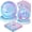 Mermaid 72pcs Purple, variant on Cats Happy Birthday Party Plates Set, 168PCS Cats Themed Paper Plates Napkins Cups and Colorful Cutlery Set, 24 Set Cat Disposable Tableware Set for Birthday Party Supplies