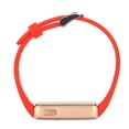 thumbnail image 4 of Reloj inteligente de aleación de vidrio de silicona, 210 mAh, 30 m, resistente al agua, LED, reloj de fitness para familiares y colegas, banda roja, carcasa dorada, 4 of 12