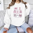 thumbnail image 5 of Zxlsdmn Women's Breast Cancer Crew Neck Sweatshirt Oversized Long Sleeve Drop Shoulder Pullover Tops Inspirational Printed Pattern Sweatshirts Fall Clothes M, 5 of 5