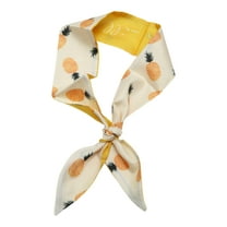 Unique Bargains 1 Pc Headband Long Ribbon Hairband for Women Yellow