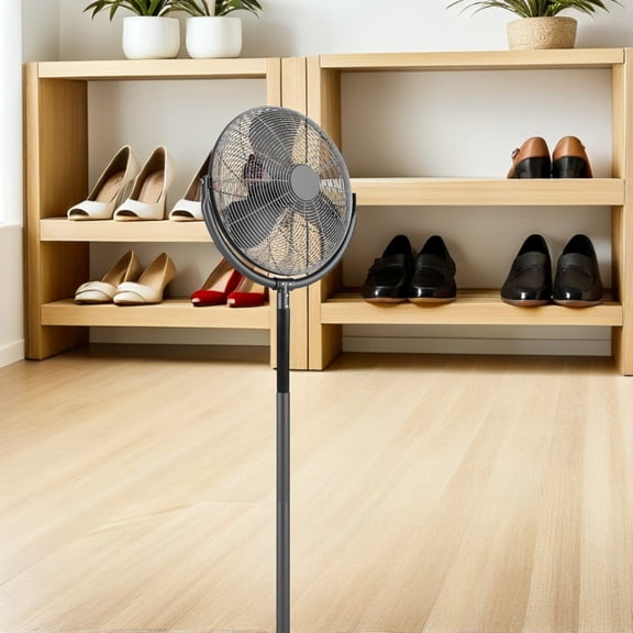 VERDANVERSE Floor Fan Stand Replacement Rod Black Plastic Adjustable Support for Home and Office Use