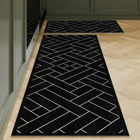 

2024 Upgrade Clearance Kitchen Mat 2Pcs Kitchen Rugs Cushioned Kitchen Mats for Floor Non-Slip Standing Desk Mat Waterproofing Kitchen Rug Set for Kitchen Floor Office Clearance under $20