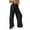 Black, variant on Vedolay Women&nbsp;Pants Womens Cotton High Waisted Wide Leg Pants Casual Loose Casual Sweatpants,Black XS