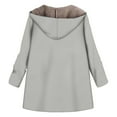 thumbnail image 3 of Hooded Jackets for Women Plus Size Winter Coat Warm 2025 Denim Jacket Women's Winter Jacket with Pockets, 3 of 3