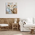 thumbnail image 3 of Stupell Industries Farmhouse The Brown Cow Abstract Canvas Art, 24 x 24, by Tina LeCour, 3 of 8