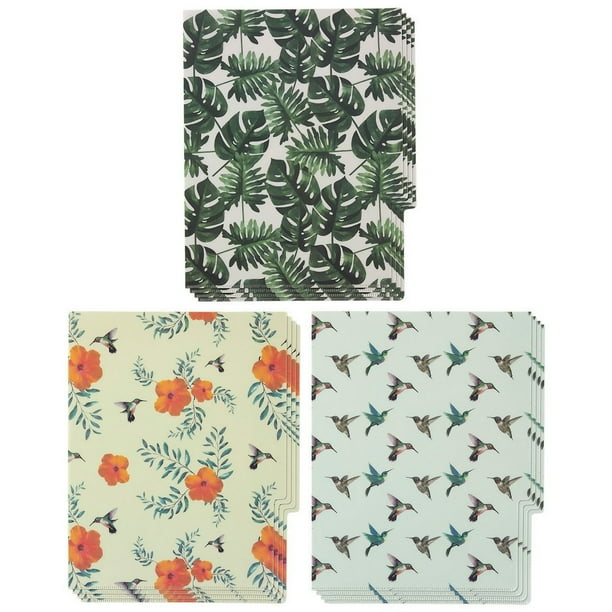 Decorative File Folders 12Count Designer File Folders Letter Size