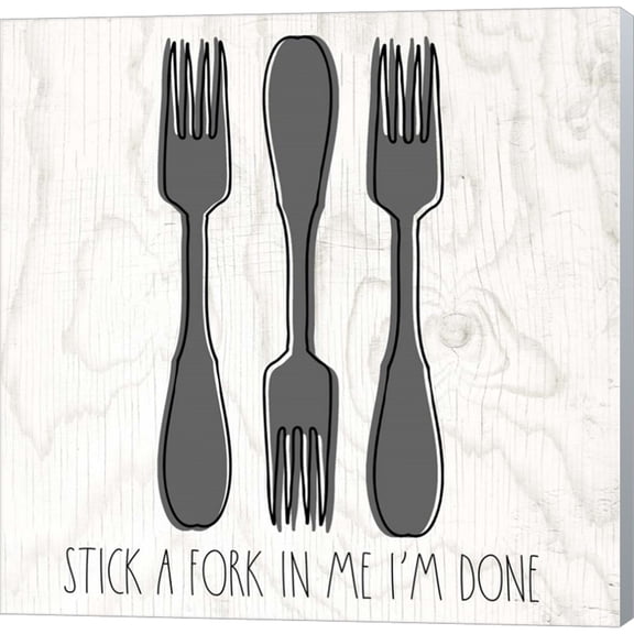 Great Art Now Fork by Valerie Wieners, Canvas Wall Art, 12W x 12H