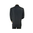 thumbnail image 5 of Men Silversilk 2pc Fancy walking leisure suit Italian woven knits 4411 Navy Blue, 5 of 10