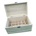 thumbnail image 2 of Organizador De Caja De e Esencial De Madera - Caja Portátil De 28 Ranuras Bolas De Rodillos Botellas Soporte De Caja Organizador De Caja De Sunnimix Almacenamiento de aceite esencial de madera, 2 of 8