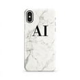 thumbnail image 1 of Étui Personnalisée Blanche Calacatta Marble initials pour iPhone X, iPhone 13 Pro Max, 1 of 4
