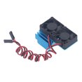 thumbnail image 4 of Falleo Clearance DC 5V RC Heat Sink High Velocity Fan Motor Radiator Fan Set for Traxxas Slash 4×4 VXL 1/10 RC Car Blue, 4 of 5