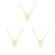 thumbnail image 4 of Collar del zodiaco Tauro oro Jumpingount Ins con cadena de joyería colgante antioxidante, 4 of 6