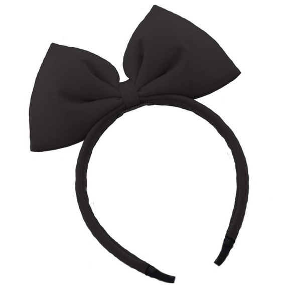 ERDOUY Bow Headband Bowknot Hair Bands Headpiece Women Bow Hairband Hair  Holiday Party Decoration  Costume Cute Christmas Halloween Festival Carnival Handmade Bows Hair Accessories 1 Pack Black