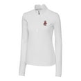 thumbnail image 2 of Women's Cutter & Buck White Washington State Cougars Traverse Stretch Quarter-Zip Pullover Top, 2 of 3