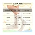 thumbnail image 2 of Kids Girls Cotton Crew Socks 5-Pack Breathable Mesh Knit Multicolor,Size 3 T, 2 of 3