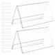 thumbnail image 4 of 10 soportes para placas de identificación de acrílico transparente para pared, para oficina, hogar, tienda, restaurante, 120 x 60 mm., 4 of 5