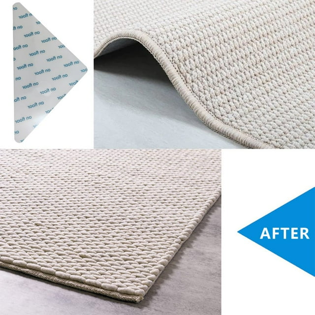 16Pcs Triangles Carpet Anti-Slip Patch Self-Adhesive Washable Patch For Marble Concrete Rubber