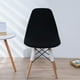 thumbnail image 3 of Funda elástica para asiento de silla Macarena cubierta de asiento negro, 3 of 8