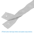 thumbnail image 4 of Uxcell 6 Yard Snap Button Tape for Sewing Cotton Snap Button Trim Fastener Buckles Tape for Clothes DIY, Grey, 4 of 7