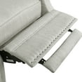 thumbnail image 5 of Noble House Torrens Fabric Tufted Recliner, Beige and Dark Brown, 5 of 9